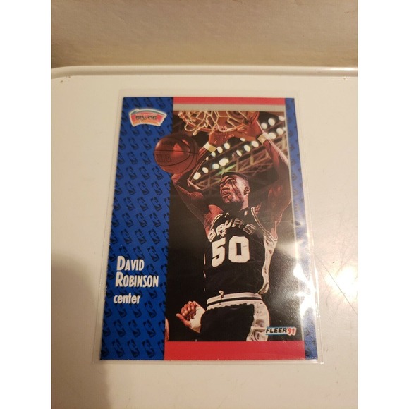 1991-1992 Fleer #187 David Robinson - San Antonio Spurs - NBA - HOF NBA75 - Picture 1 of 2